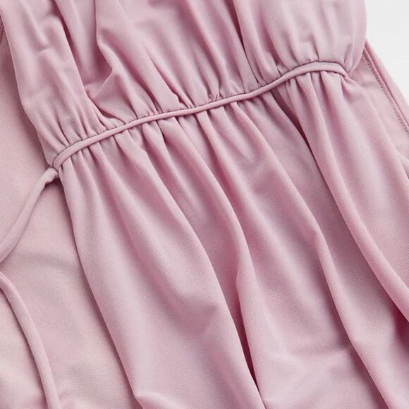 H&M Long Gathered Romantic Dress Flowy Voluminous - Picture 3 of 6